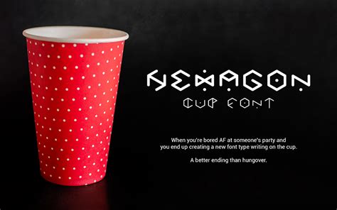 Hexagon Cup Font | dafont.com