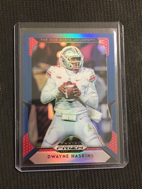 Panini Draft Picks Dwayne Haskins Rc Blue Prizm Osu Redskins