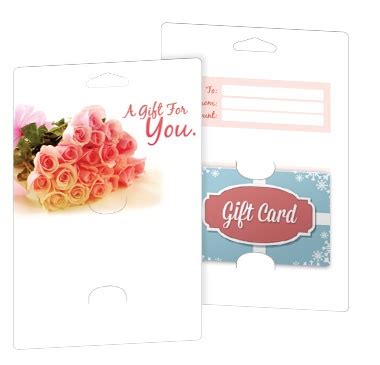 Our Model Gift Card Holder Page X Gift Card Backer With Slits