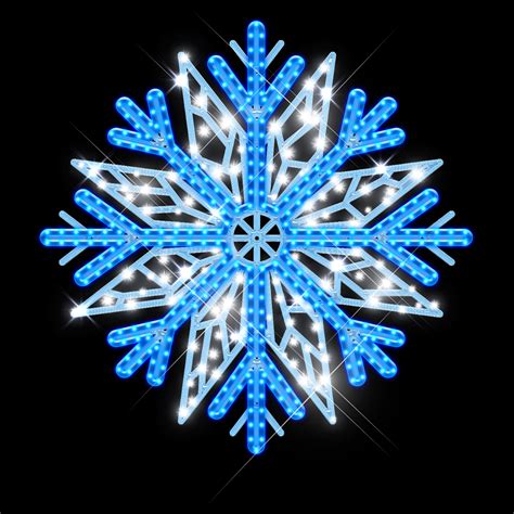 Mia Snowflake Pole Mount - Holiday Outdoor Decor