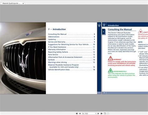 Maserati Quattroporte Owner Manual