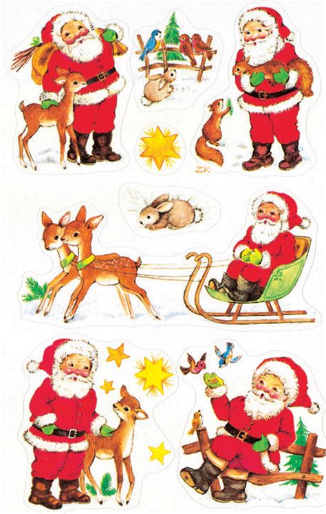 Weihnachtsmann Sticker Aufkleber Album Heft