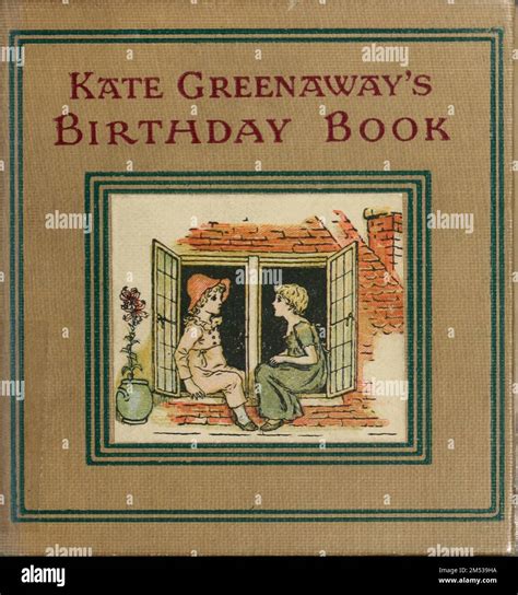 Book Cover From Kate Greenaway S Birthday Book By Greenaway Kate