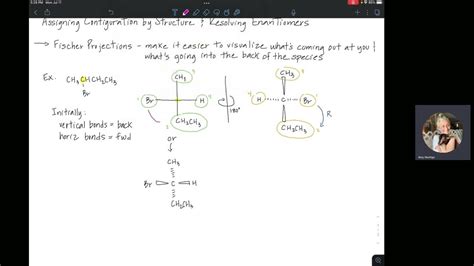 Assigning Configuration By Structure Fischer Projections And Resolving Enantiomers Youtube