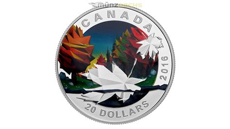 Dollar Geometry In Art Maple Leaf Kanada Oz Silber Pp