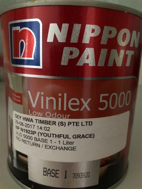 Nippon Paint Vinilex 5000 Low Odour Furniture Home Living Furniture