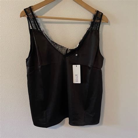 Molly Bracken Tops Molly Bracken Mob Wife Woven Camisole Black