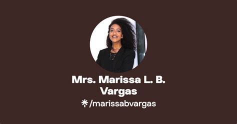 Mrs Marissa L B Vargas Instagram Linktree