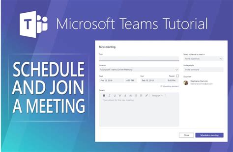 How To Schedule A Meeting In Teams Meeting Design Talk