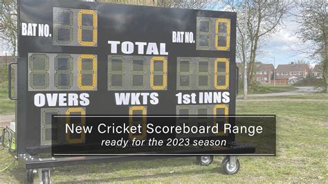 New Cricket Scoreboard Range for 2023 | Stuart Canvas Group