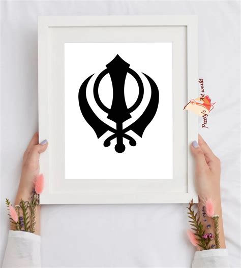 Set Of Sikh Religion Home Wall Decor I Digital Modern Black Etsy