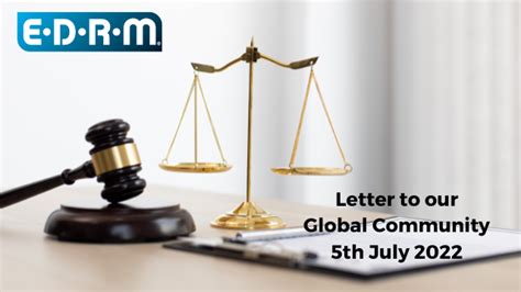 Weekly Letter To Our Global Community Jul Edrm