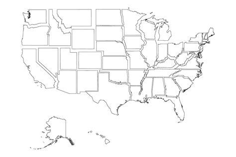 50 Individual State Maps United States of America American USA US Set ...