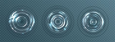 Ripple effect with circle waves on water surface 15681008 Vector Art at ...