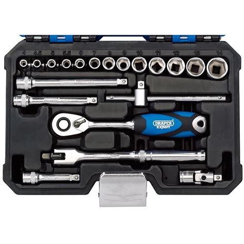 Draper Expert 16442 1 4 Inch Sq Dr Metric Socket Set 20 Piece