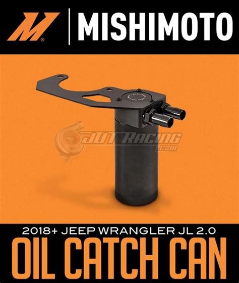 Brand New Black Mishimoto Baffled Oil Catch Can For Jeep Wrangler Jl 2