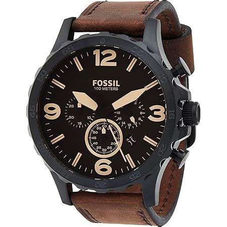 Buy Fossil Nate Analog Black Dial Unisex S Watch Jr At Amazon In