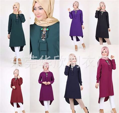 Fashion High Quality Islamism Girl S Top Casual Chiffon Shirt Long