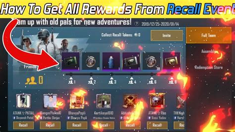 How To Get All Rewards From Recall Event In PUBG MOBILE YouTube