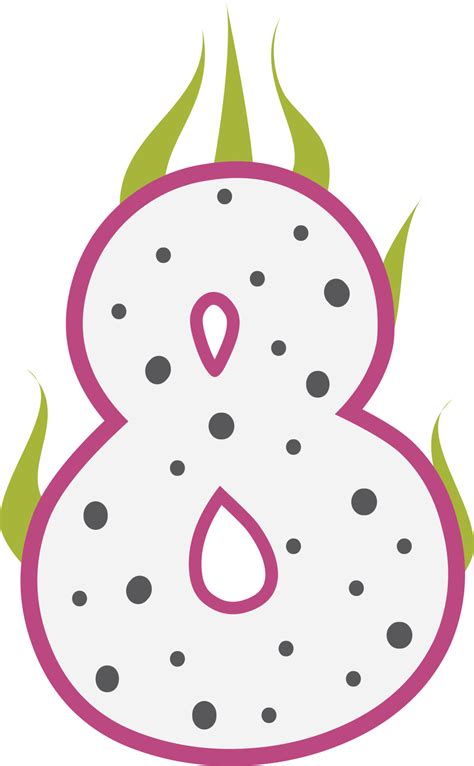 Dragon Fruit Alphabets And Number 44852322 Png