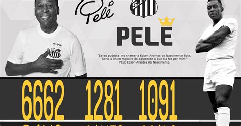 Sir Pel The King Of Football Foto Do Dia Os N Meros De Pel No