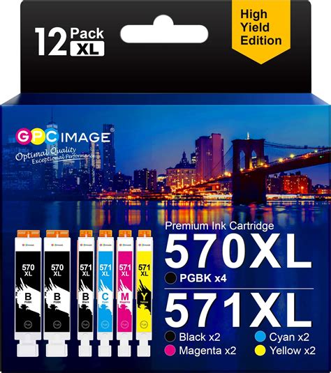 Uniwork Compatible Ink Cartridge Replacement For Canon PGI 570XL CLI