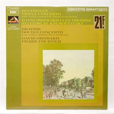 Beethoven Triple Concerto Brahms Double Concerto By David Oistrakh