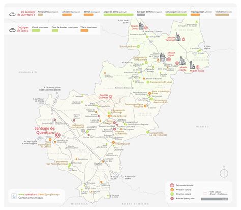 Mapa Del Estado De Queretaro By Secretaría De Turismo De Querétaro Issuu