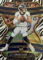 Drew Lock Select Concourse Zebra Ssp Price Guide Sports