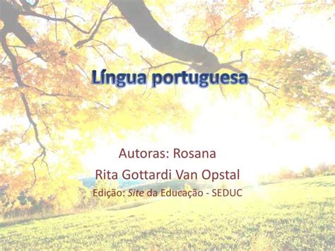 PPT Língua portuguesa PowerPoint Presentation free download ID 1174023