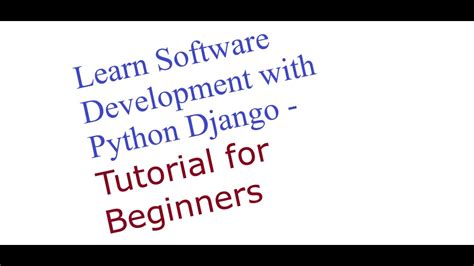 Django Tutorial For Beginners With Database And Source Code YouTube