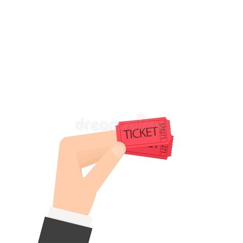 Hand Holding Two Tickets Stock Vector Illustration Of Film 94252013