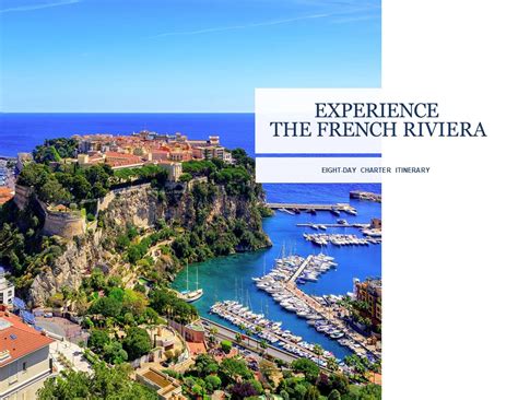 Sample Itinerary French Riviera - Out of the Blue Yacht Charters, LLC