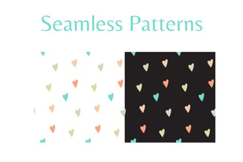 Hearts Seamless Pattern Pastel Colors Graphic By Come Cosi Design · Creative Fabrica