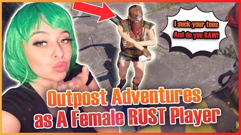 Female Rust Player Takes On Outpost Youtube