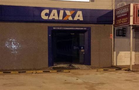 Ladr Es Tentam Explodir Caixa Eletr Nico Em Ag Ncia De Samambaia