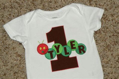 Personalized Very Hungry Caterpillar Birthday Shirt 1 Year Twin First