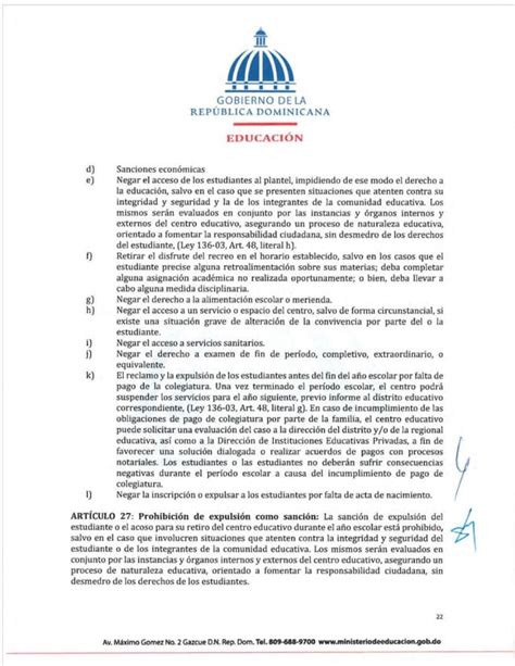 Ordenanza No Que Regula El Manual De Convivencia En Los