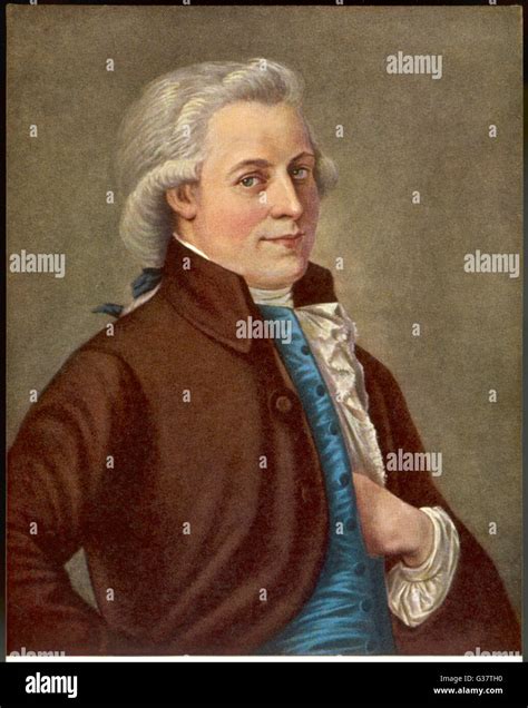 Wolfgang Amadeus Mozart Stock Photo Alamy