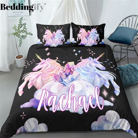 Personalized Couple Unicorn Bedding Set Beds Unicorn Bed Set Luxury Bedding Master Bedroom