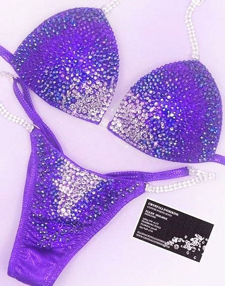 Eileen Purple Competition Bikini Crystallinibikini