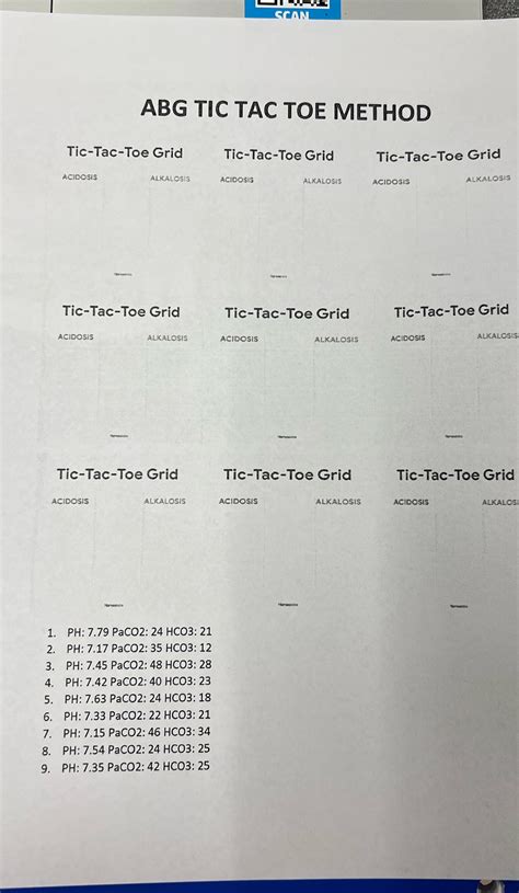 [Solved] SCAN ABG TIC TAC TOE METHOD Tic-Tac-Toe Grid Tic-Tac-Toe Grid ...