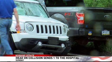 Head On Collision Sunday Sends One To The Hospital Fox8