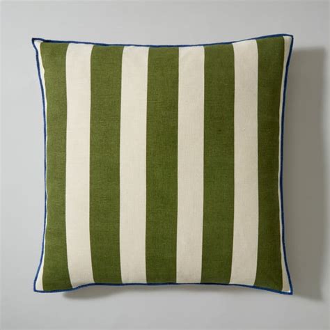 Pride & Joy Stripe Green Cushion | Dunelm