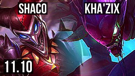 SHACO Vs KHA ZIX JUNGLE 23 2 12 Legendary 1400 Games 1 0M