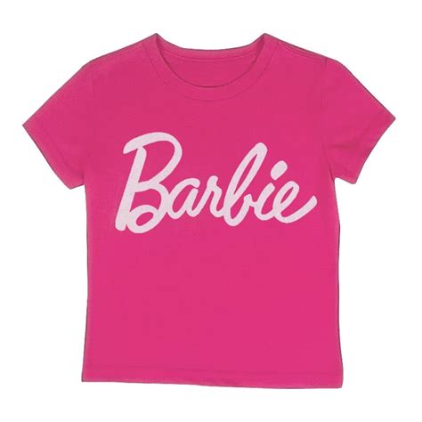 Playera Barbie Ni A X Serigrafia Letras Fucsia Walmart