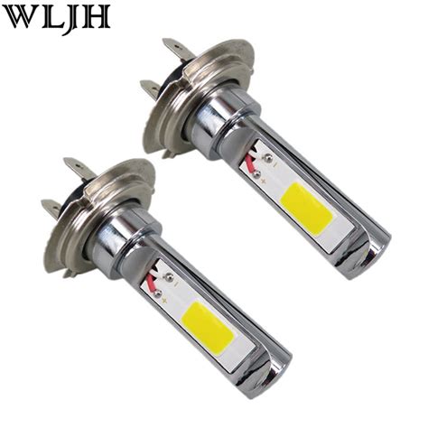 Wljh X Car Led H Lamp Lights W Chip Cob Daytime Light Lamp Bulb