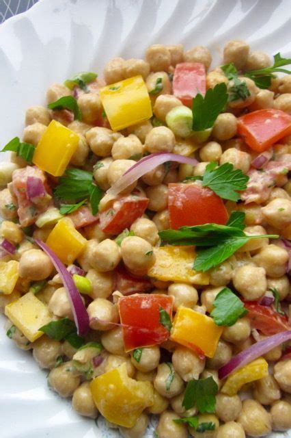 Chickpea Salad With Tahini Dressing Tahini Salad Dressing Chickpea