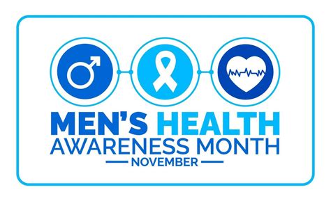 November Is Men S Health Awareness Month Background Template Holiday