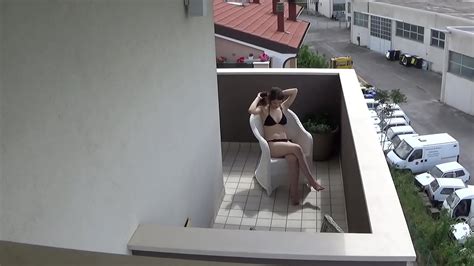 Spying My Teen Neighbour Masturbating On Her Balcony XVIDEOS